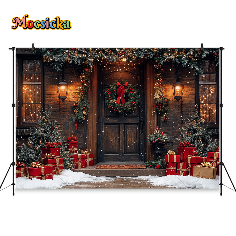 Kids Outdoor Treehouse - Brown Wooden Door Background For Christmas