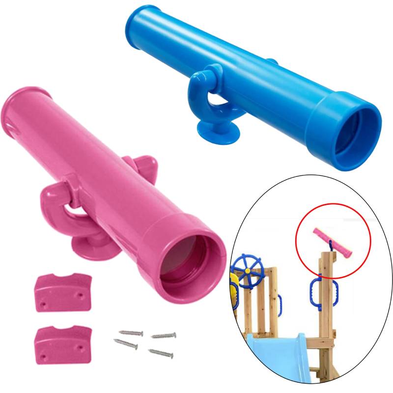 Kids Outdoor Swing Set - Kids Playground Toy Telescope Included Mounting