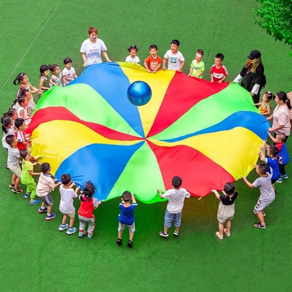 Kids Outdoor Umbrella - Rainbow Parachute Umbrella 2-6 Meter -