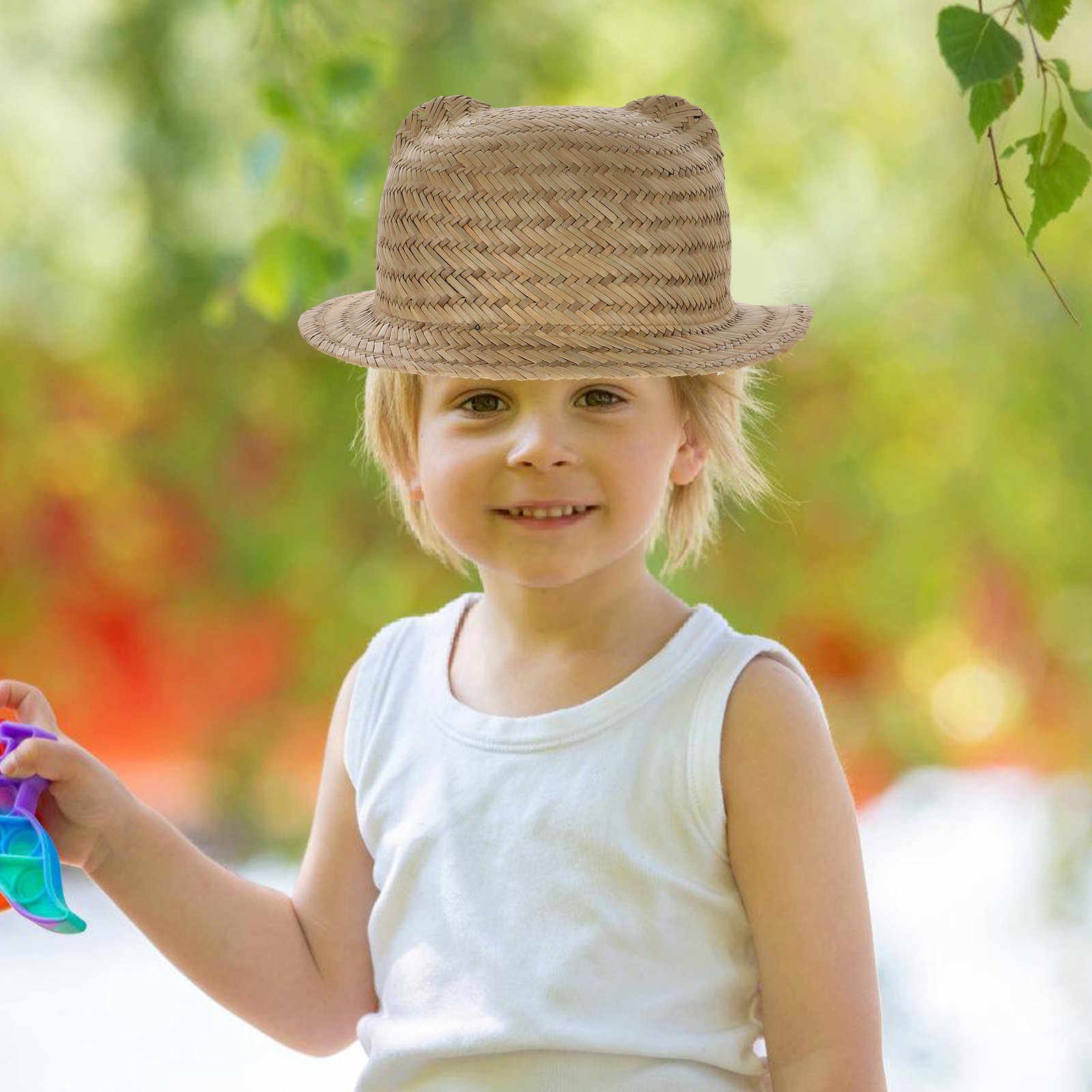 Kids Outdoor Play - Kids Straw Sun Hat Wide Brim