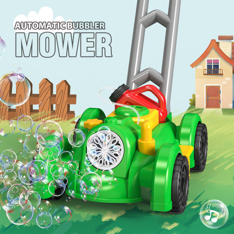 Kids Outdoor Lawn Mower - 12 Holes Lawn Mower Automatic Bubble