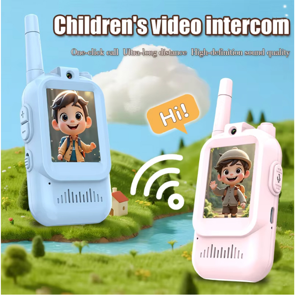 Kids Outdoor Voices - 2PCS Video Walkie Talkies Mini Radio