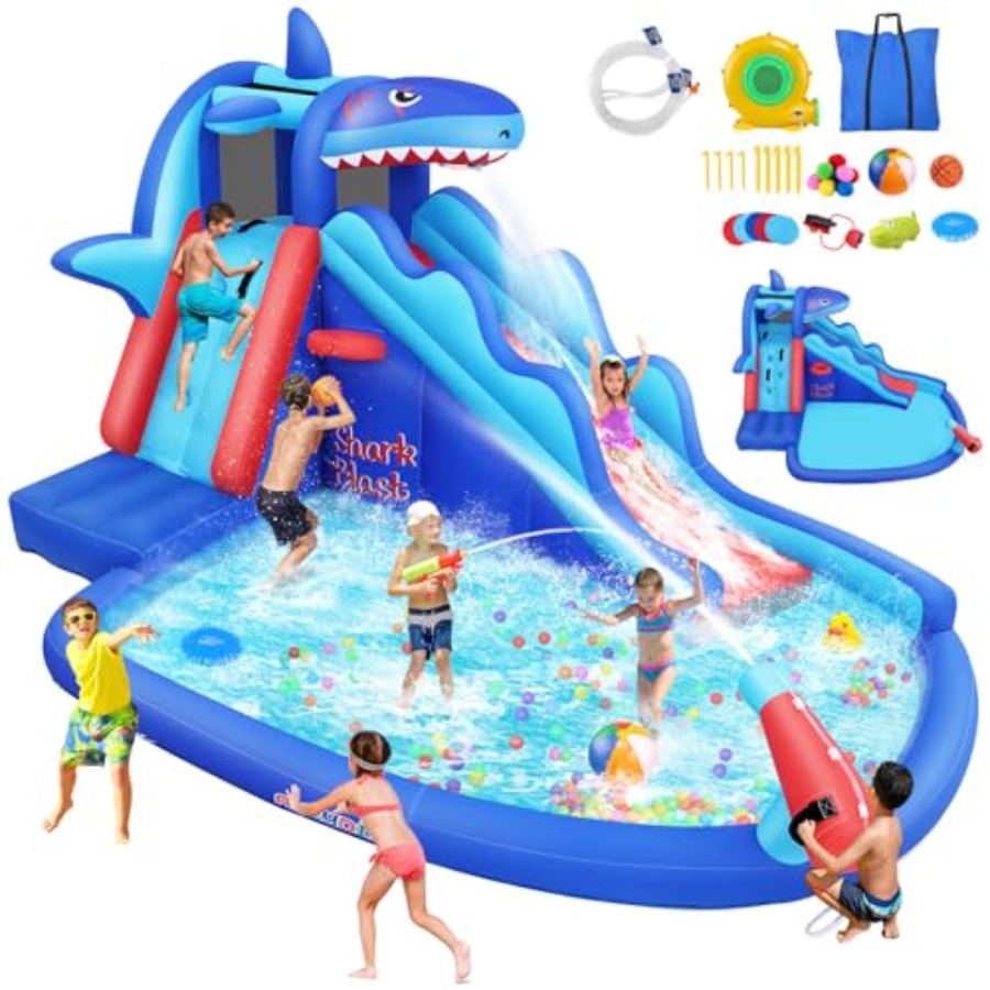 Kids Outdoor House - Outdoor/Indoor inflatable water slide bounce house