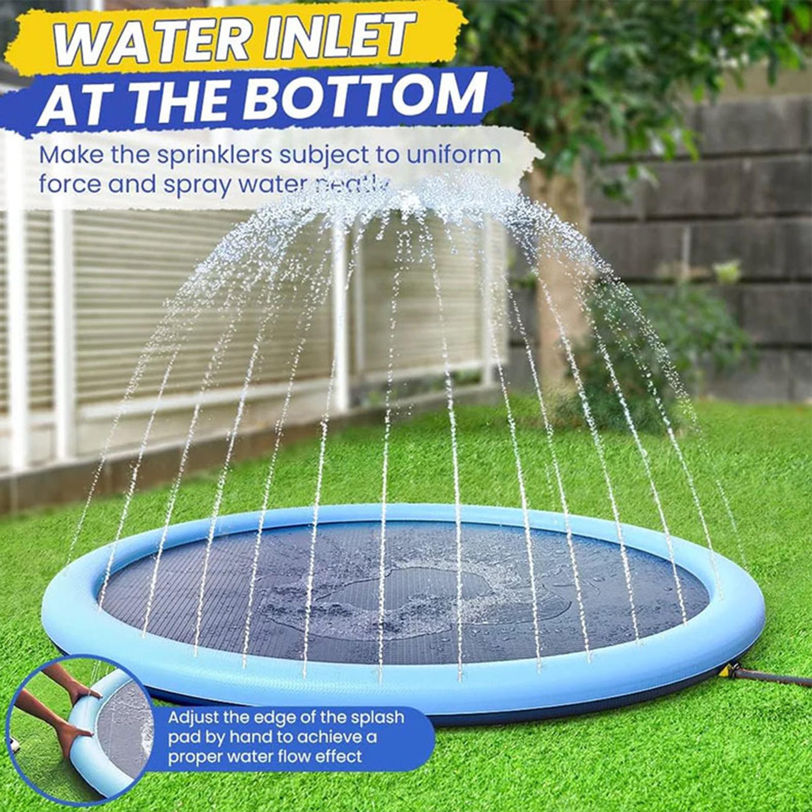 Kids Outdoor Water Sprinkler - 150cm Outdoor Kids Sprinkler Play Pad