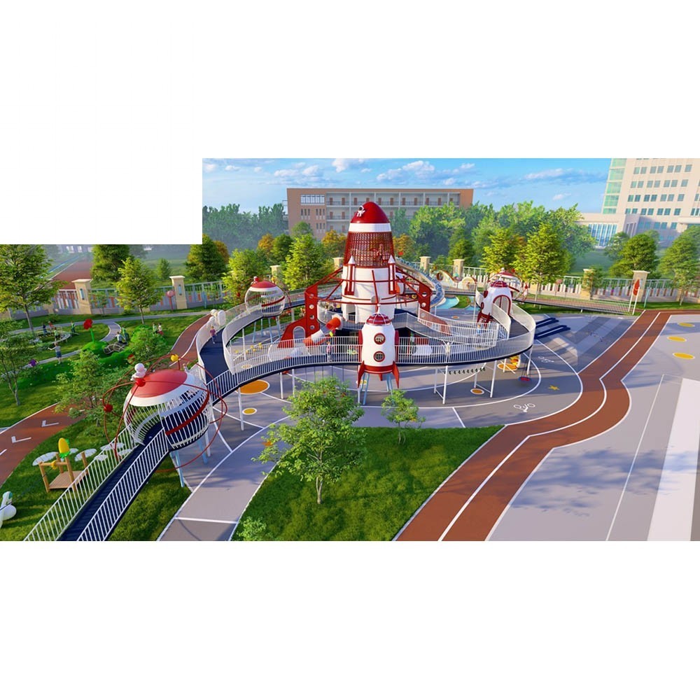 Kids Outdoor Adventure Park - High Quality Customized Adventure Park Games