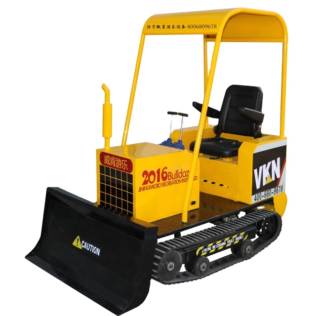 Kids Outdoor Adventure Park - Mini Electric Indoor/Outdoor Metal Model Bulldozer