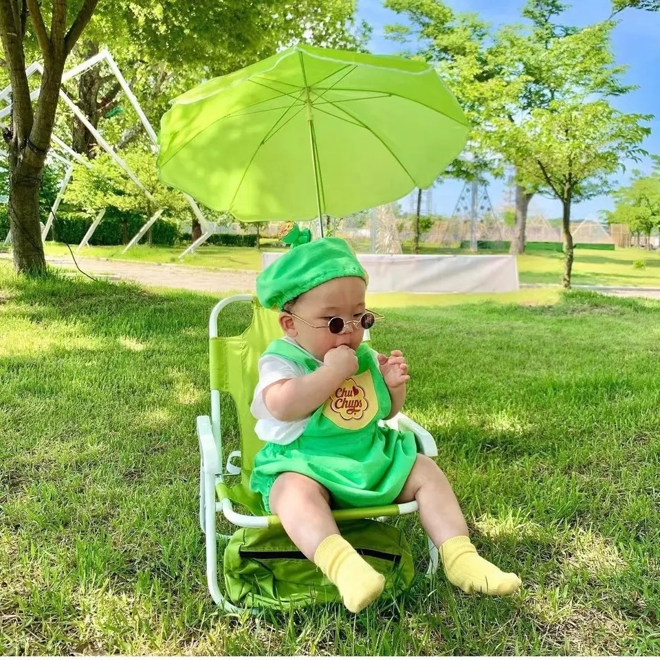 Kids Outdoor Loungers - 2025 Outdoor Baby Seat With Umbrella