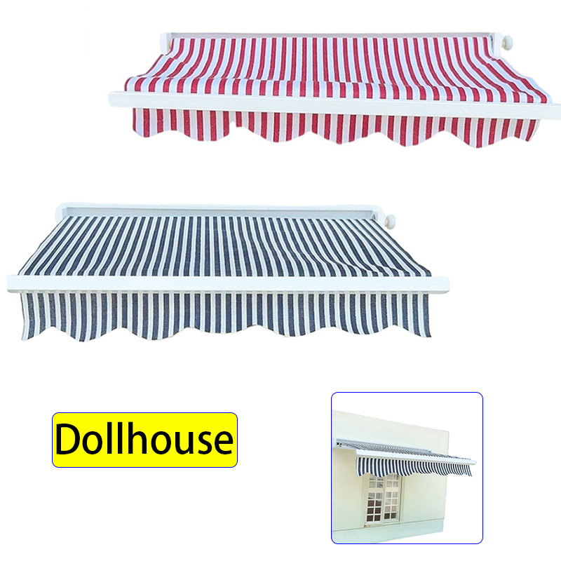 Kids Outdoor Play - 1/12 Dollhouse Simulation Awning Model Dollhouse
