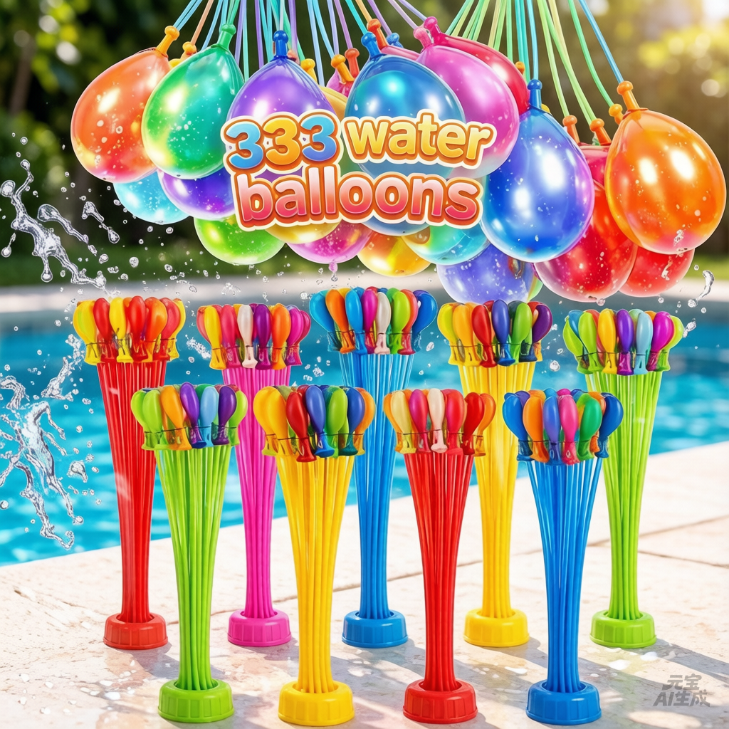 Kids Outdoor Easter Toys - 111 Pack Quick Fill Water Balloons