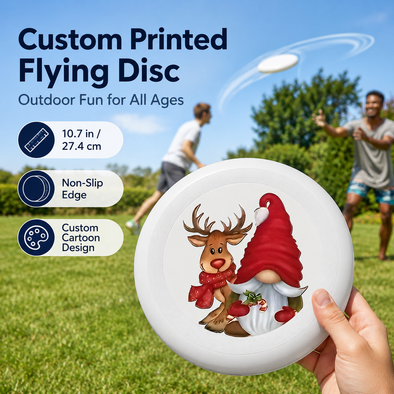 Outdoor Games For Kids - Durable Plastic Frisbee –Customizable Ultimate Frisbee