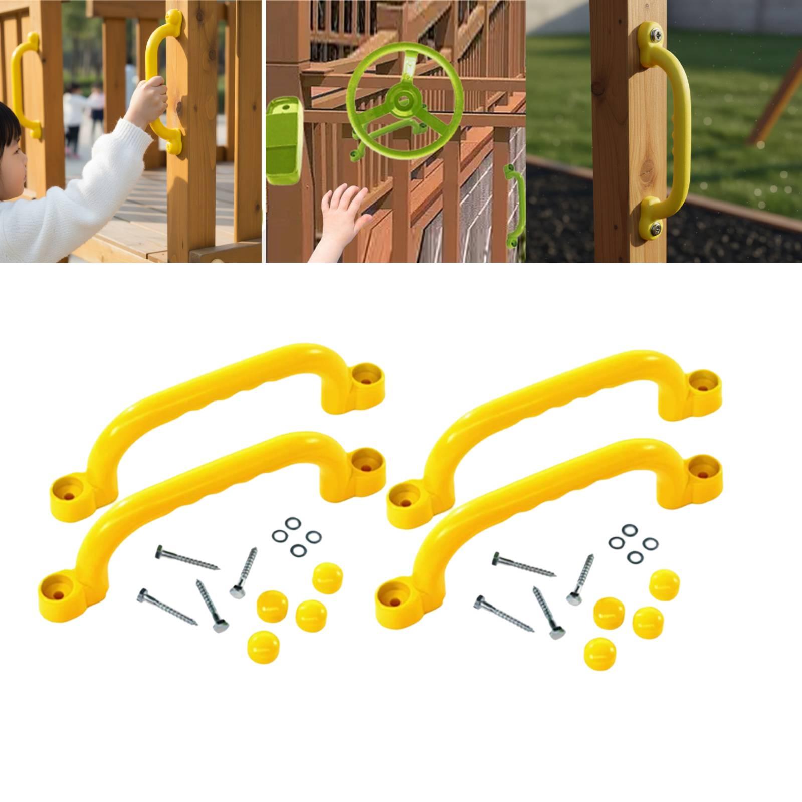 Kids Outdoor Treehouse - Outdoor Climbing Frame Handles Smooth Safety