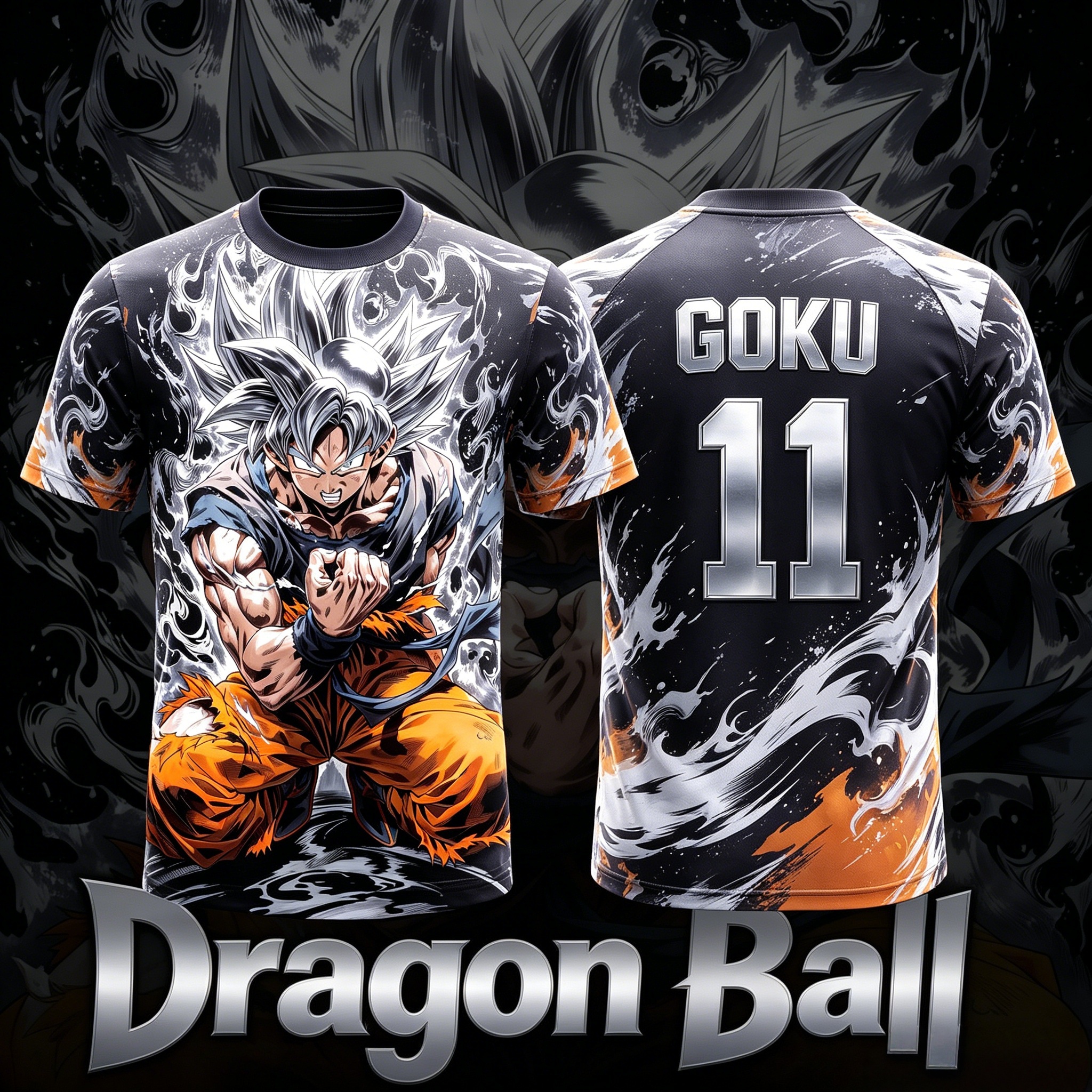 Tee Ball Set - Dragon Ball Ultra Instinct Goku No11