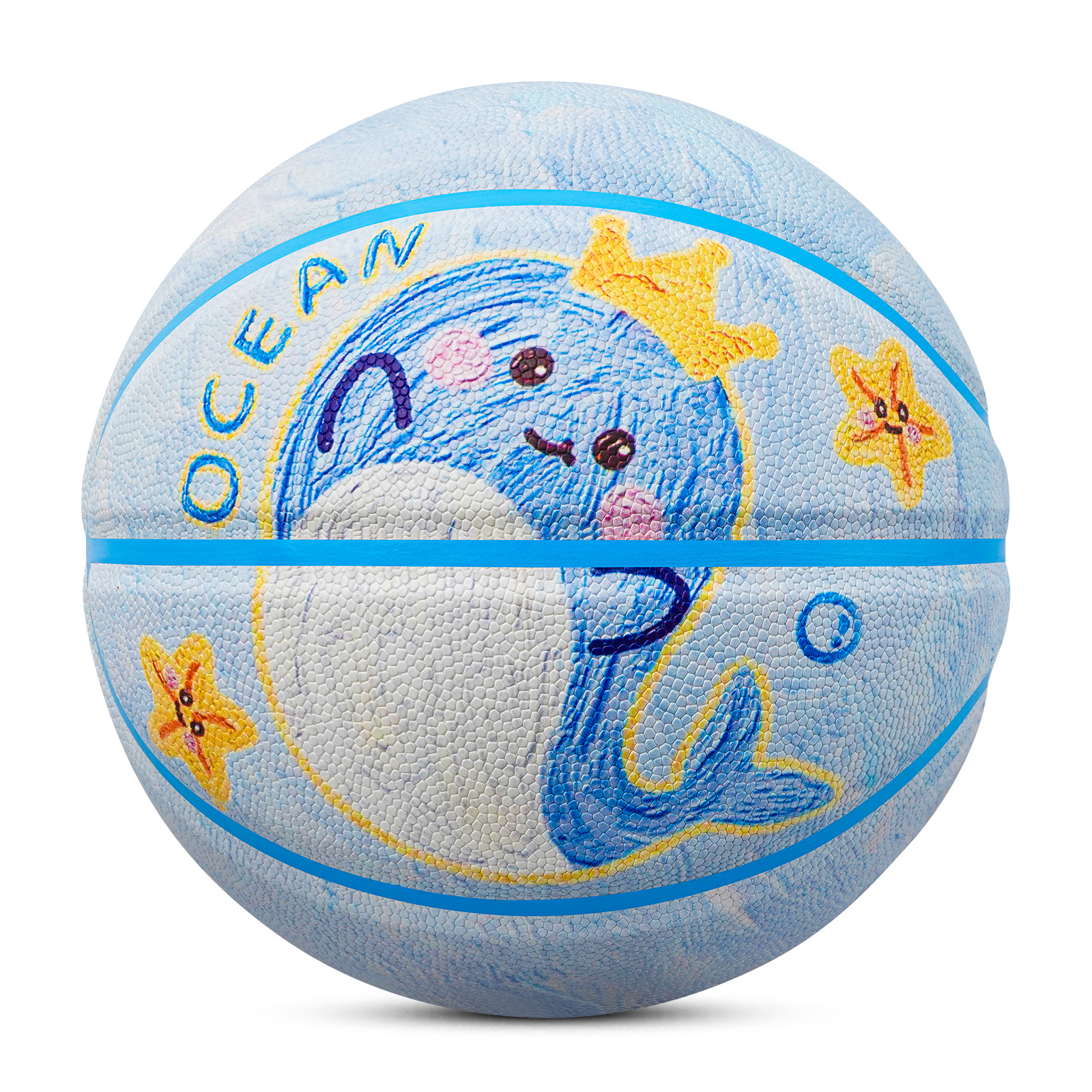 Kids Outdoor Play - Kuangmi Whale Children's Basketball Size5（27.5”）PU Material