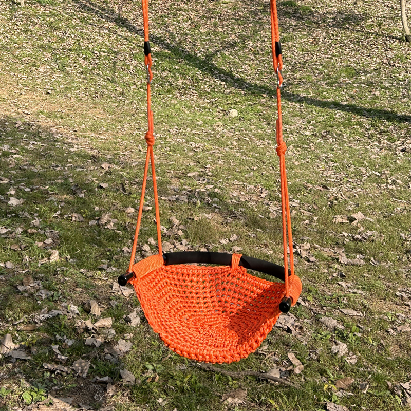 Kids Outdoor Swing Set - Portable Kid Garden Swing Chair Hanging