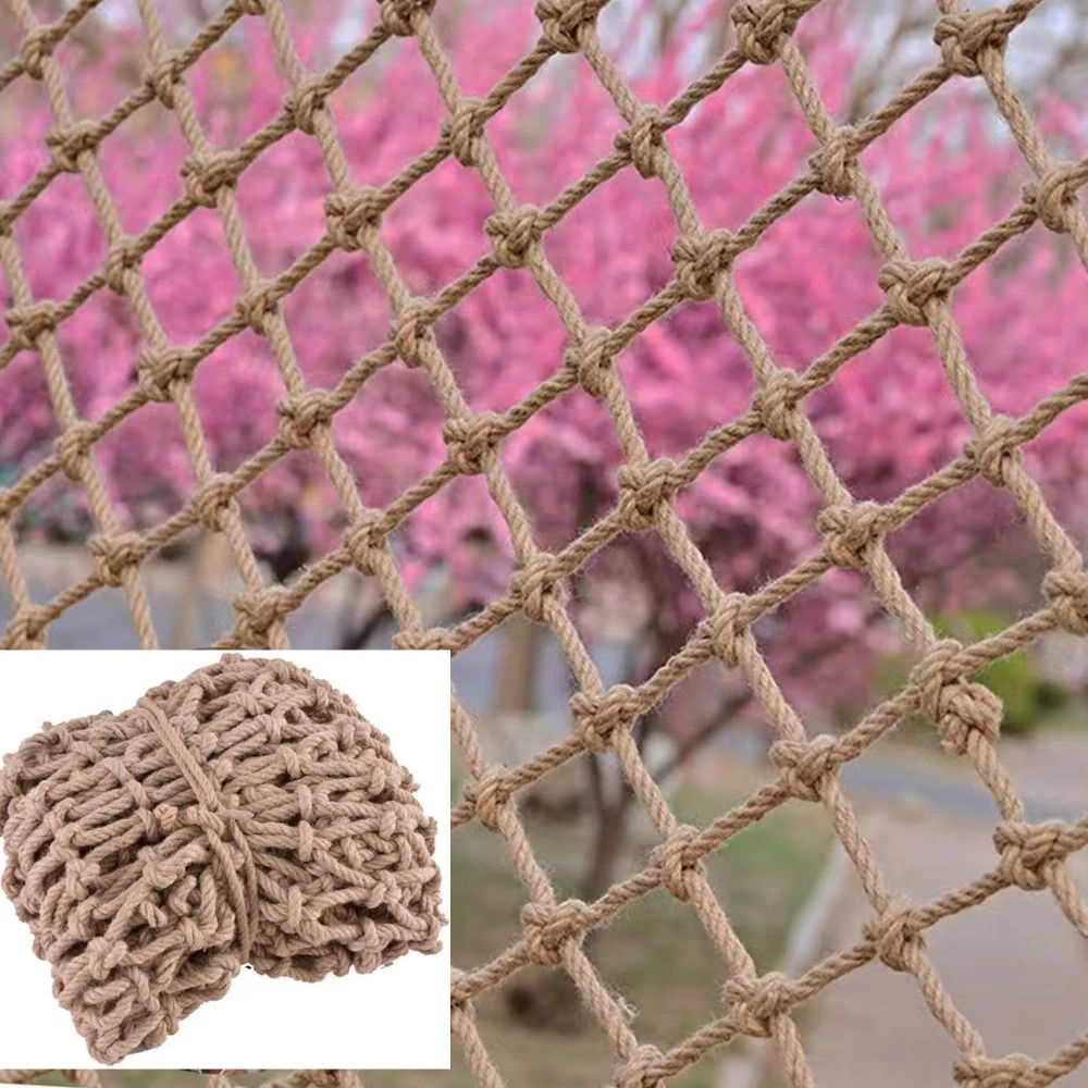 Kids Outdoor Net - Hemp Rope Climbing Net Nature Jute