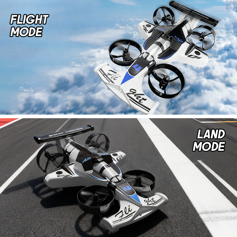 Kids Outdoor Car - 2in1 Mini Drone Air-Ground Flying Car