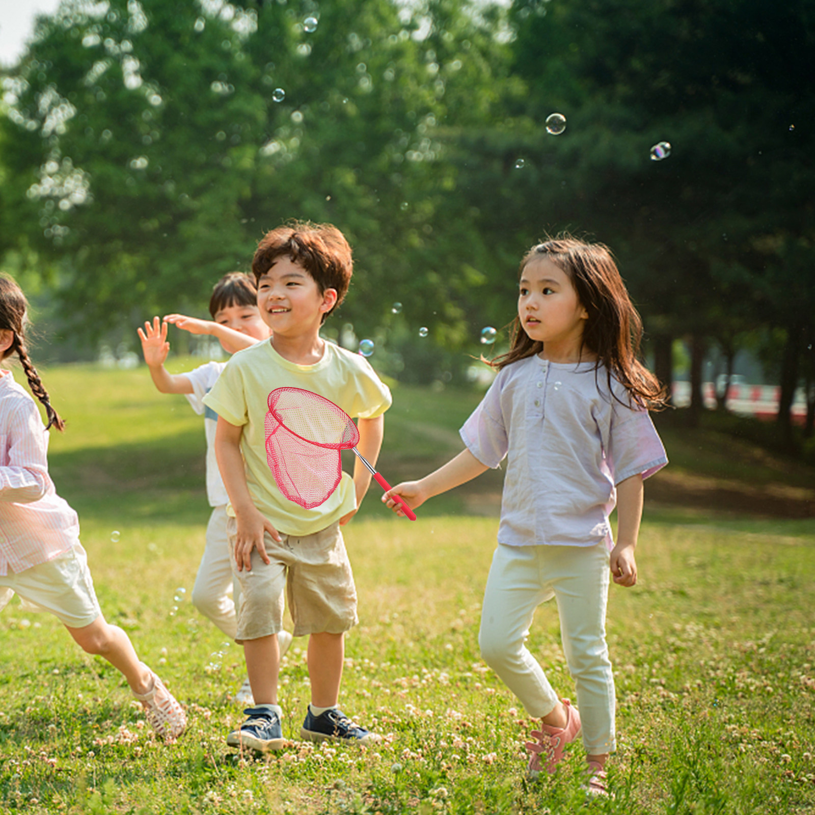 Kids Outdoor Net - 6Pcs High-Class Nylon Stainless Steel Telescopic