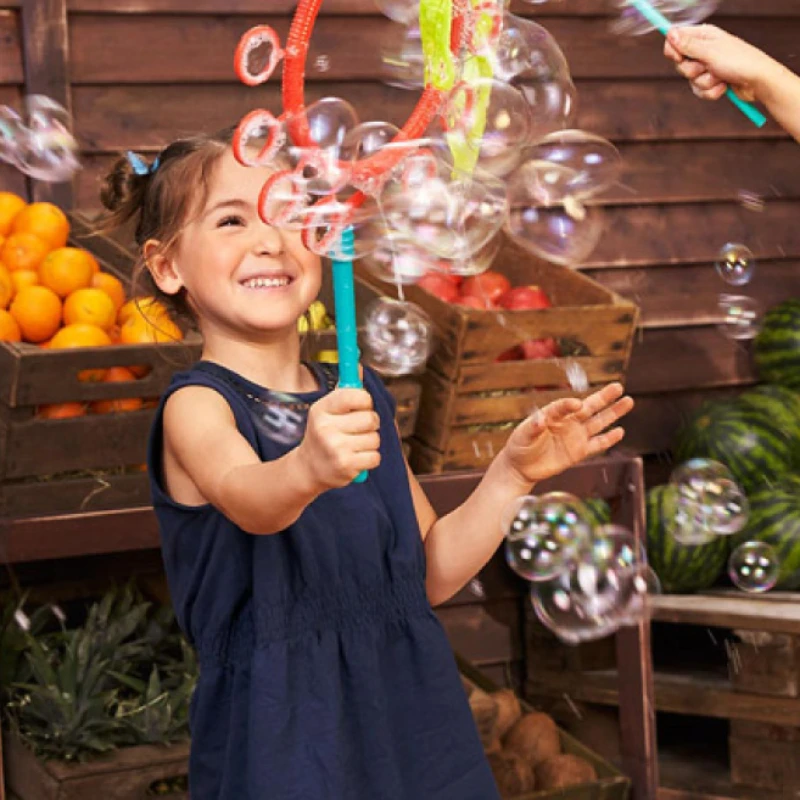 Kids Outdoor Easter Toys - Outdoor Bubble Ring for Children Large
