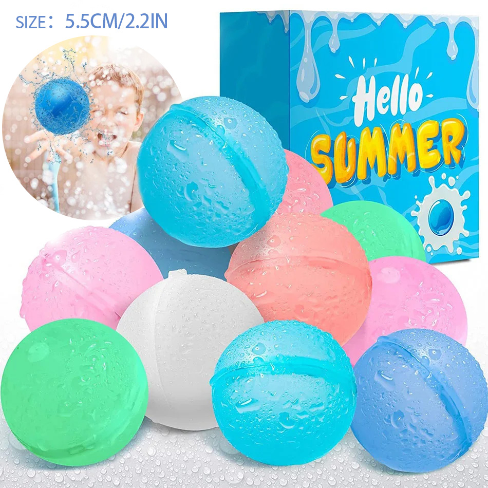 Kids Outdoor Water Play - New Reusable Water Balloons Refillable Water