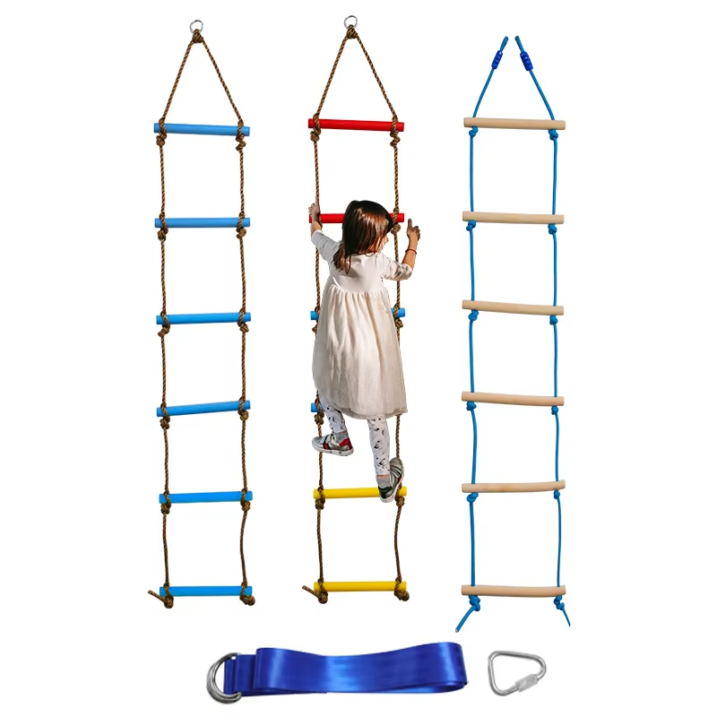 Kids Outdoor Treehouse - 6.6 ft Climbing Ladder for Kids