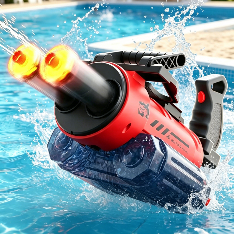 Kids Outdoor Voices - Voice Control Water Gun Electric Rotating