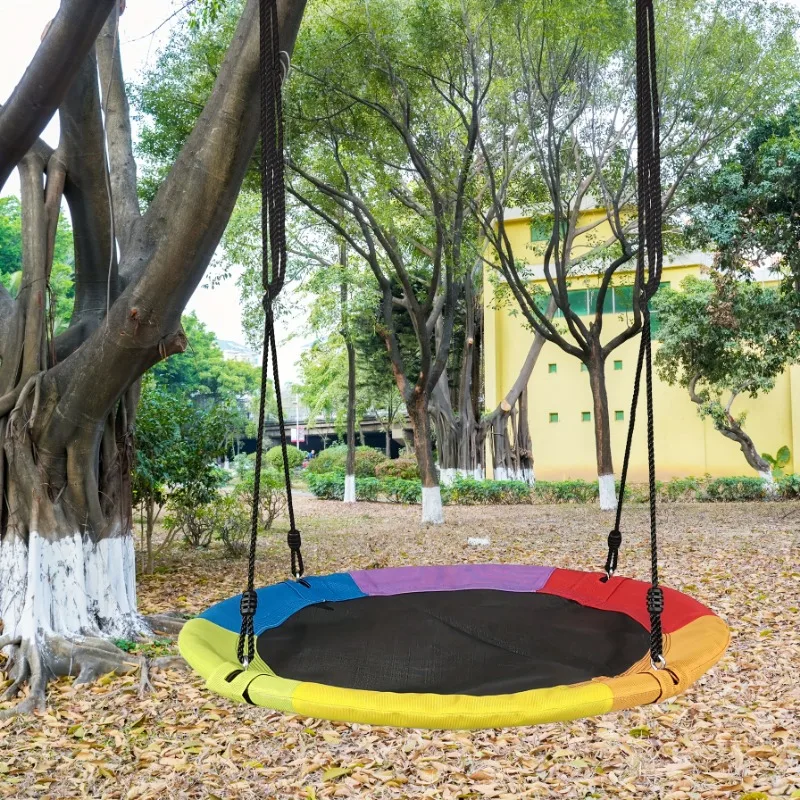 Circular Oxford Net Canvas Kid - đánh giá và giá Kids Outdoor Swing Set