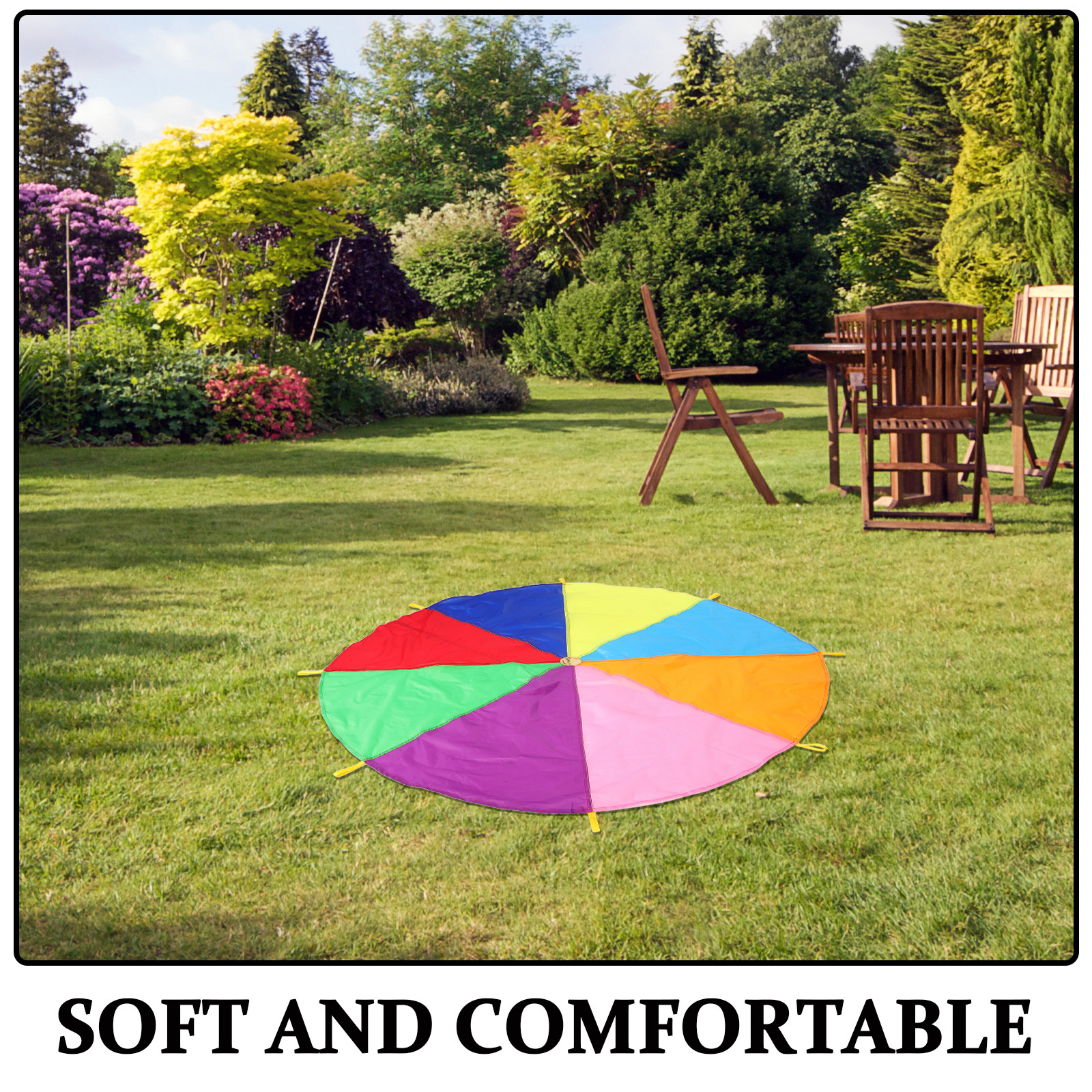 Rainbow Parachute for Kids Out - đánh giá và giá Outdoor Games For Kids