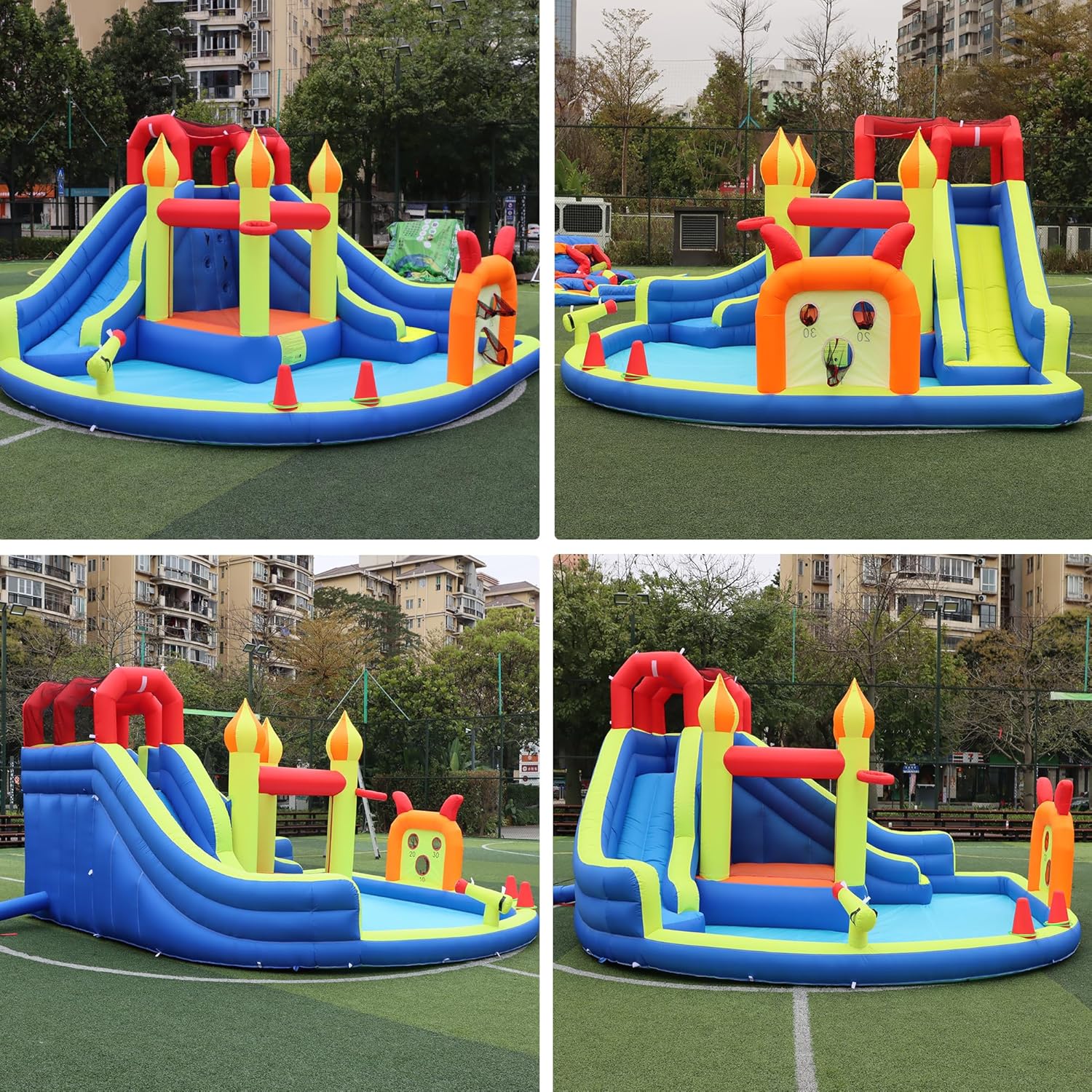Kids Jumping Castle with Two L - đánh giá và giá Kids Outdoor House