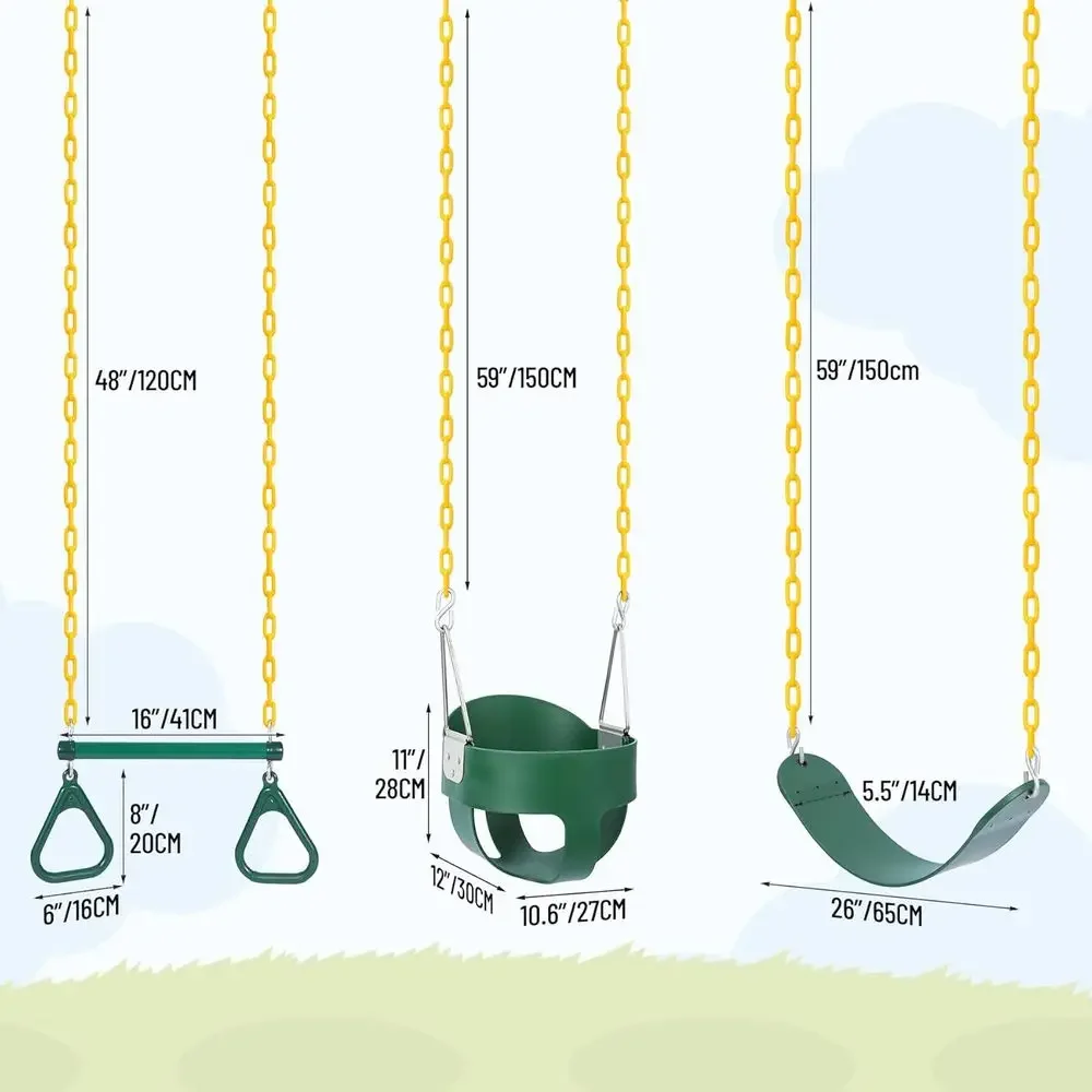 Outdoor Combo Swing Set with R - đánh giá và giá Kids Outdoor Swing Set