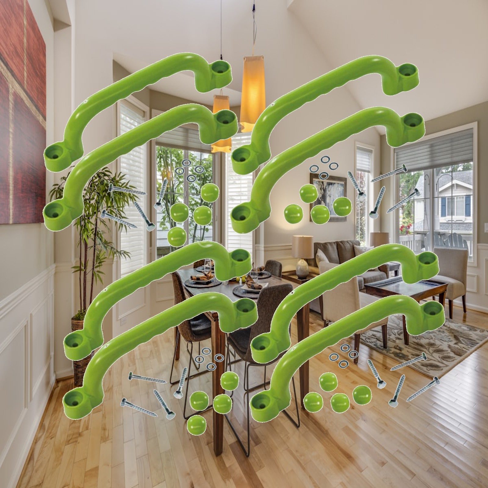 8x Climbing Handles Children G - đánh giá và giá Kids Outdoor Treehouse