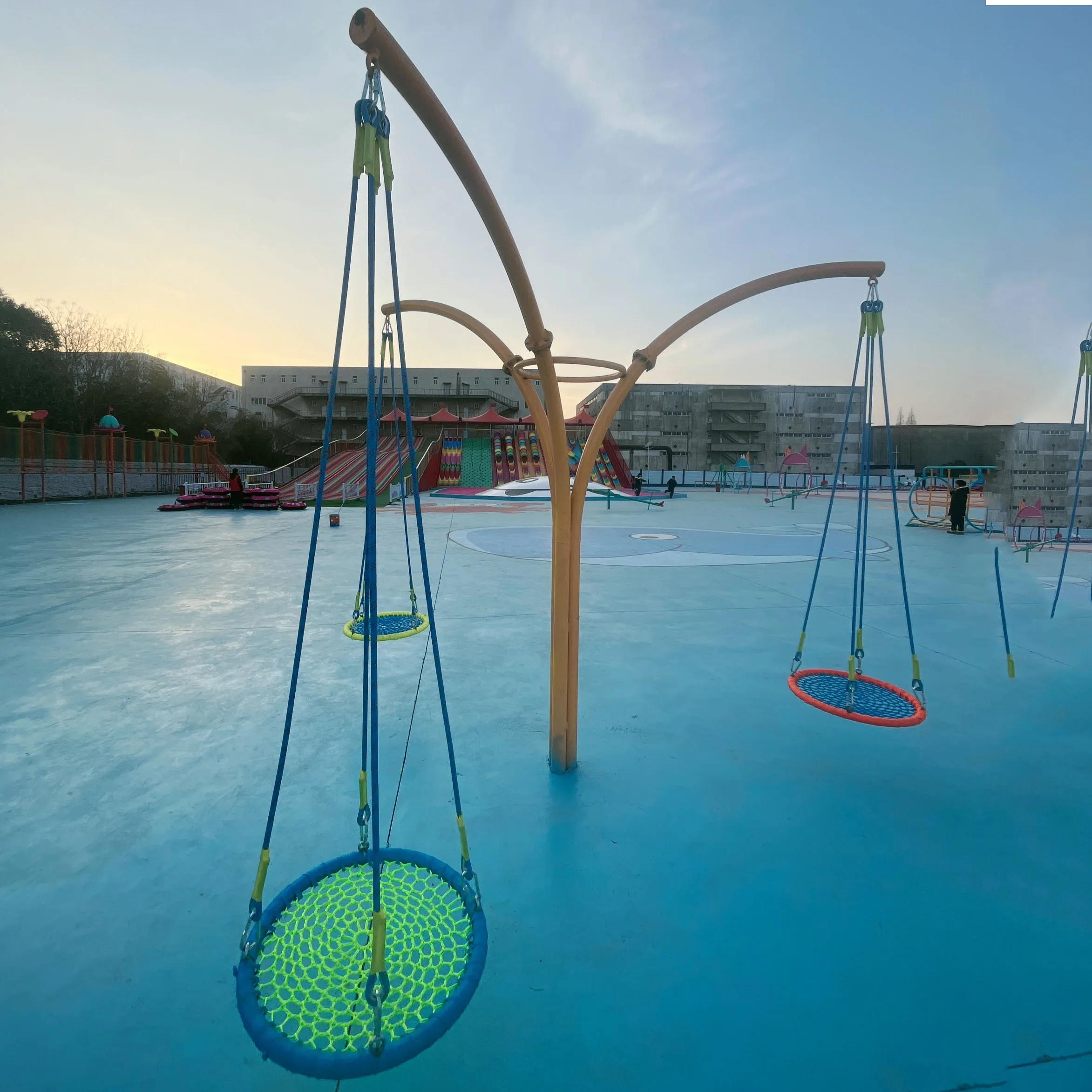 &Hanging Chair Swing and Slide - đánh giá và giá Kids Outdoor Adventure Park