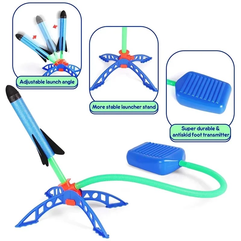 Air Rocket Foot Pump Launcher  - đánh giá và giá Kids Outdoor Jumping