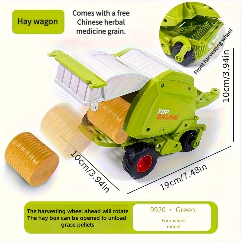 1:24 Inertial Farm Tractor wit - đánh giá và giá Kids Outdoor Gifts