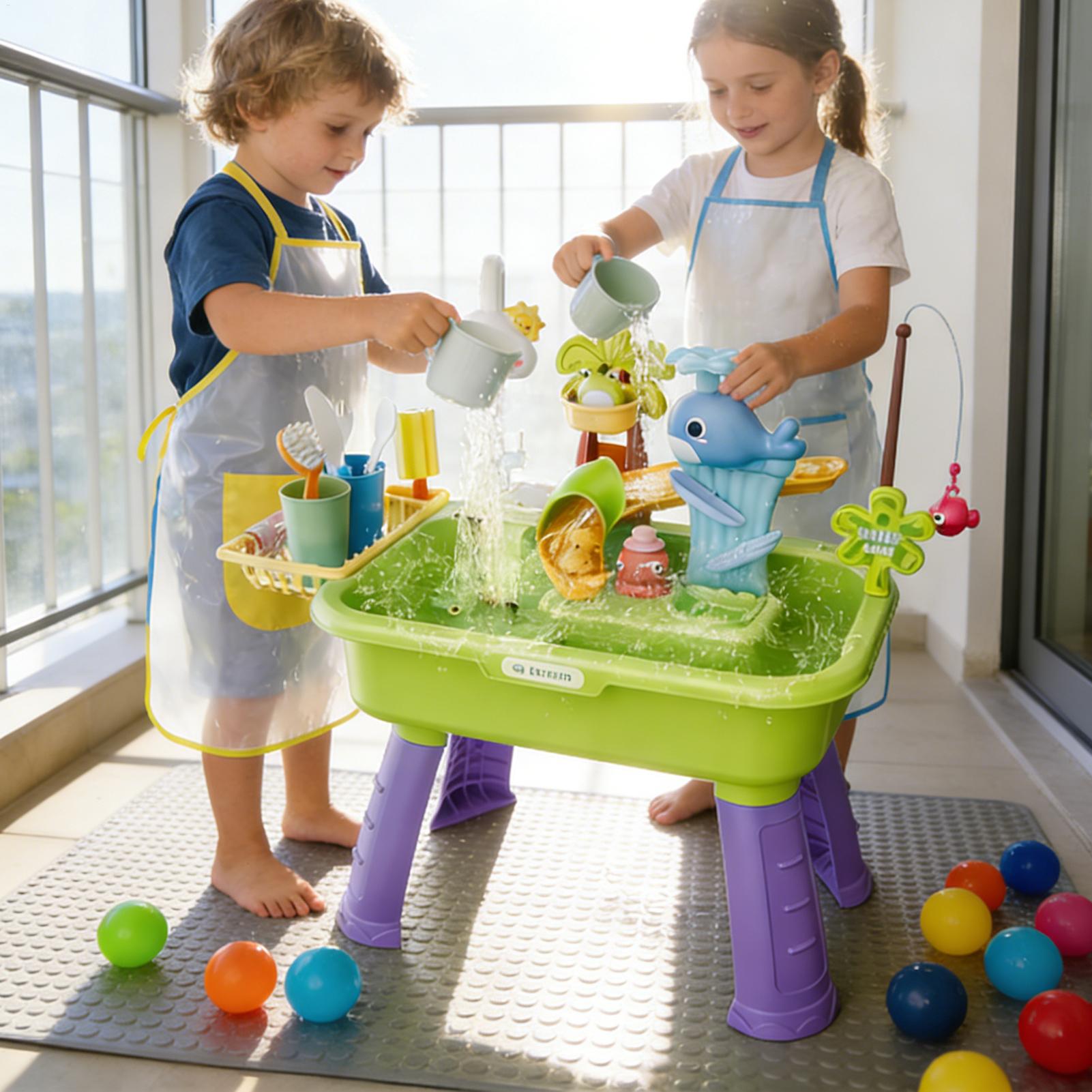 Children's Kitchen Toys Electr - đánh giá và giá Kids Outdoor Water Play Table