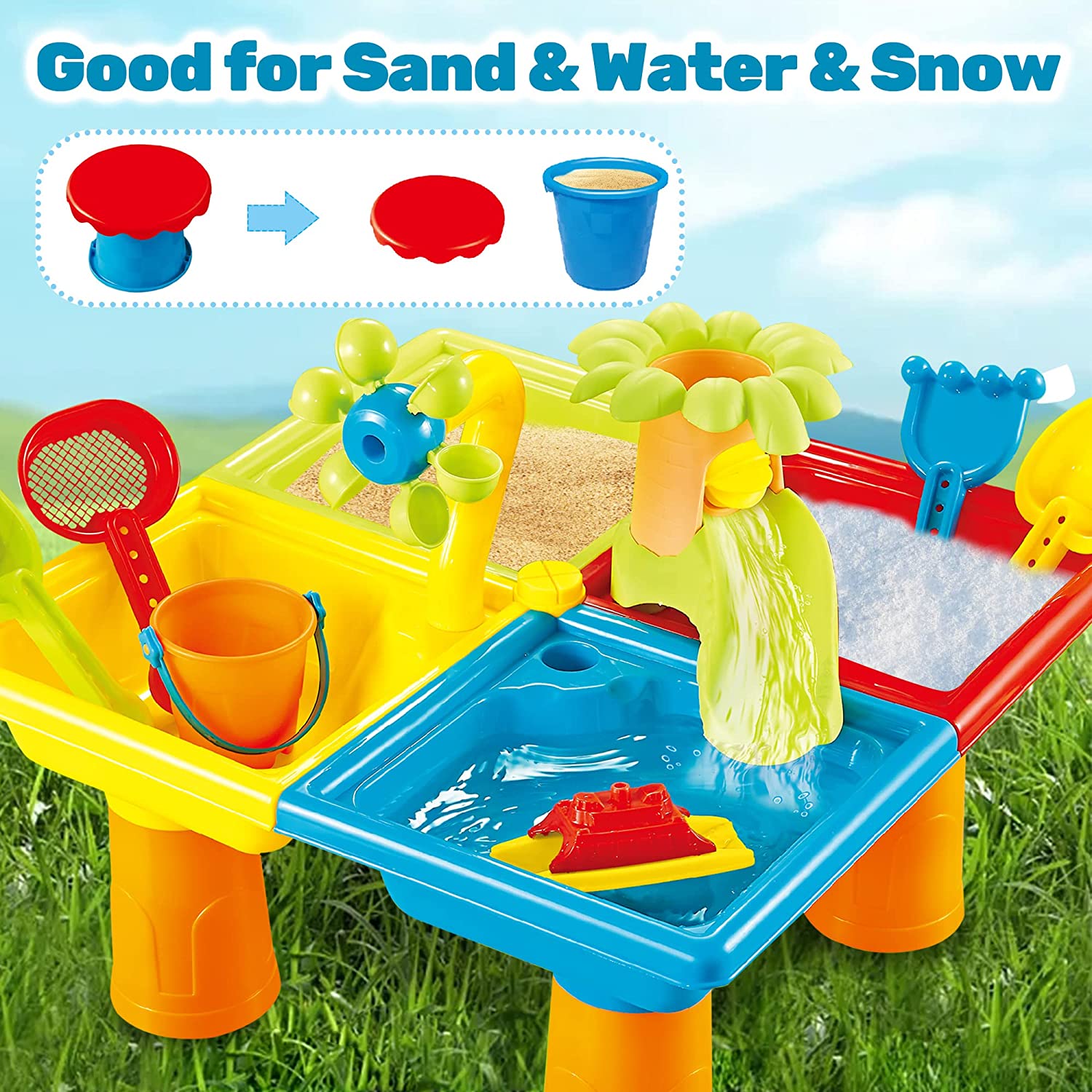 Beach Table Sand Play Toys Chi - đánh giá và giá Kids Outdoor Water Play