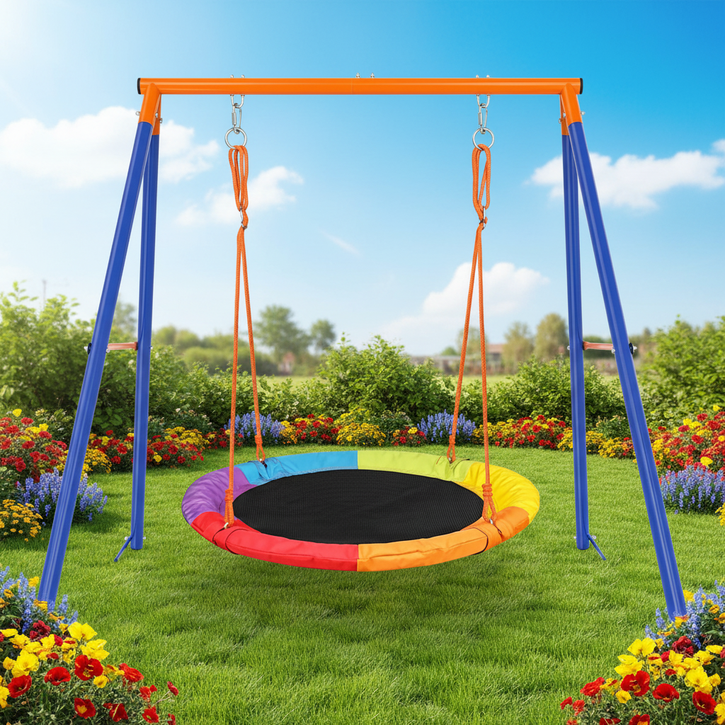 Playground Iron Garden Swing S - đánh giá và giá Kids Outdoor Swing Set