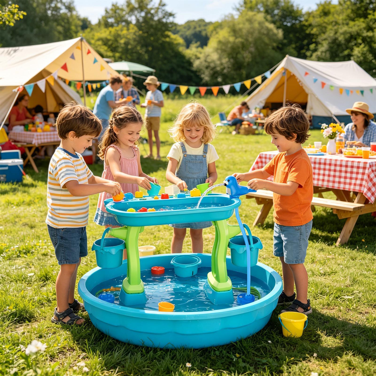 Rechargeable Water Table Spray - đánh giá và giá Kids Outdoor Water Play Table