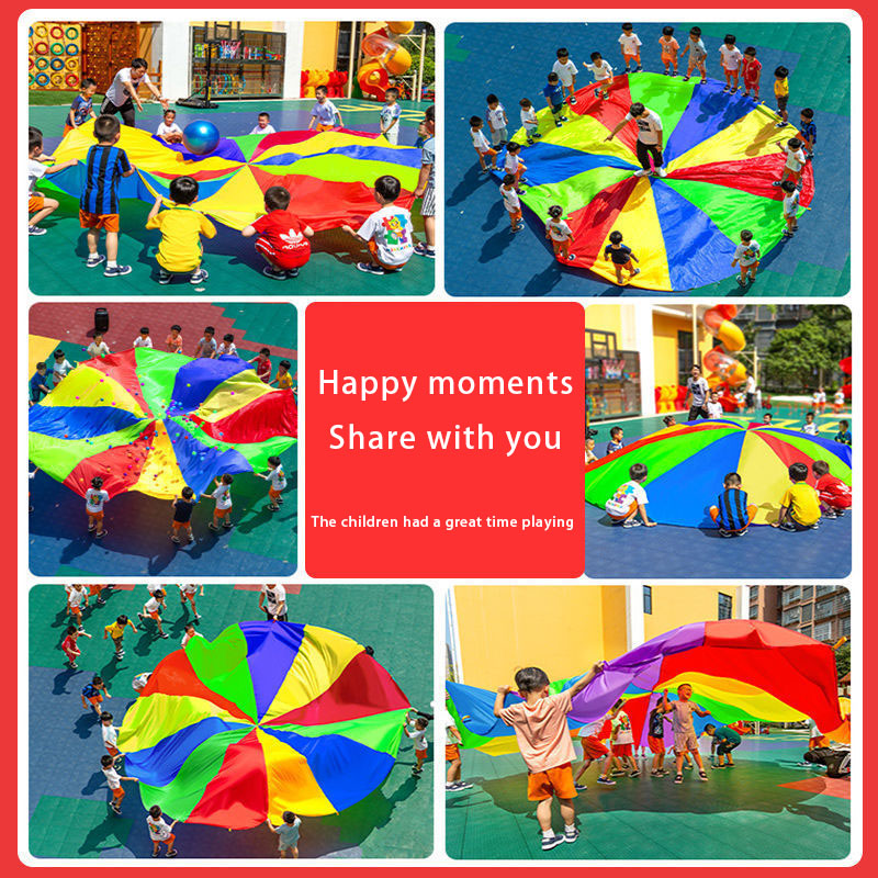 Rainbow Parachute Umbrella 2-6 - đánh giá và giá Kids Outdoor Umbrella