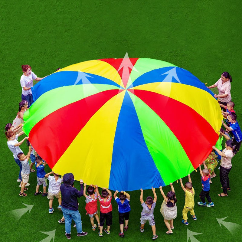 Rainbow Parachute Umbrella 2-6 - đánh giá và giá Kids Outdoor Umbrella