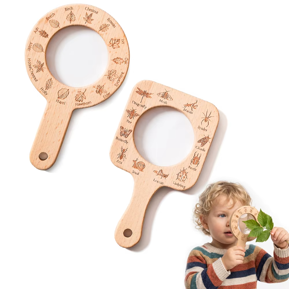 Wooden Magnifying Glass for Ki - đánh giá và giá Kids Outdoor Gifts