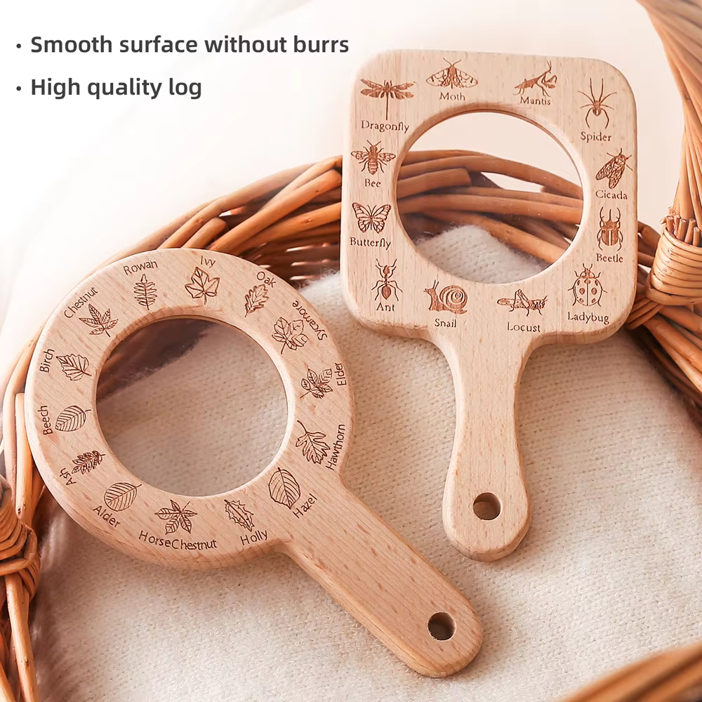 Wooden Magnifying Glass for Ki - đánh giá và giá Kids Outdoor Gifts