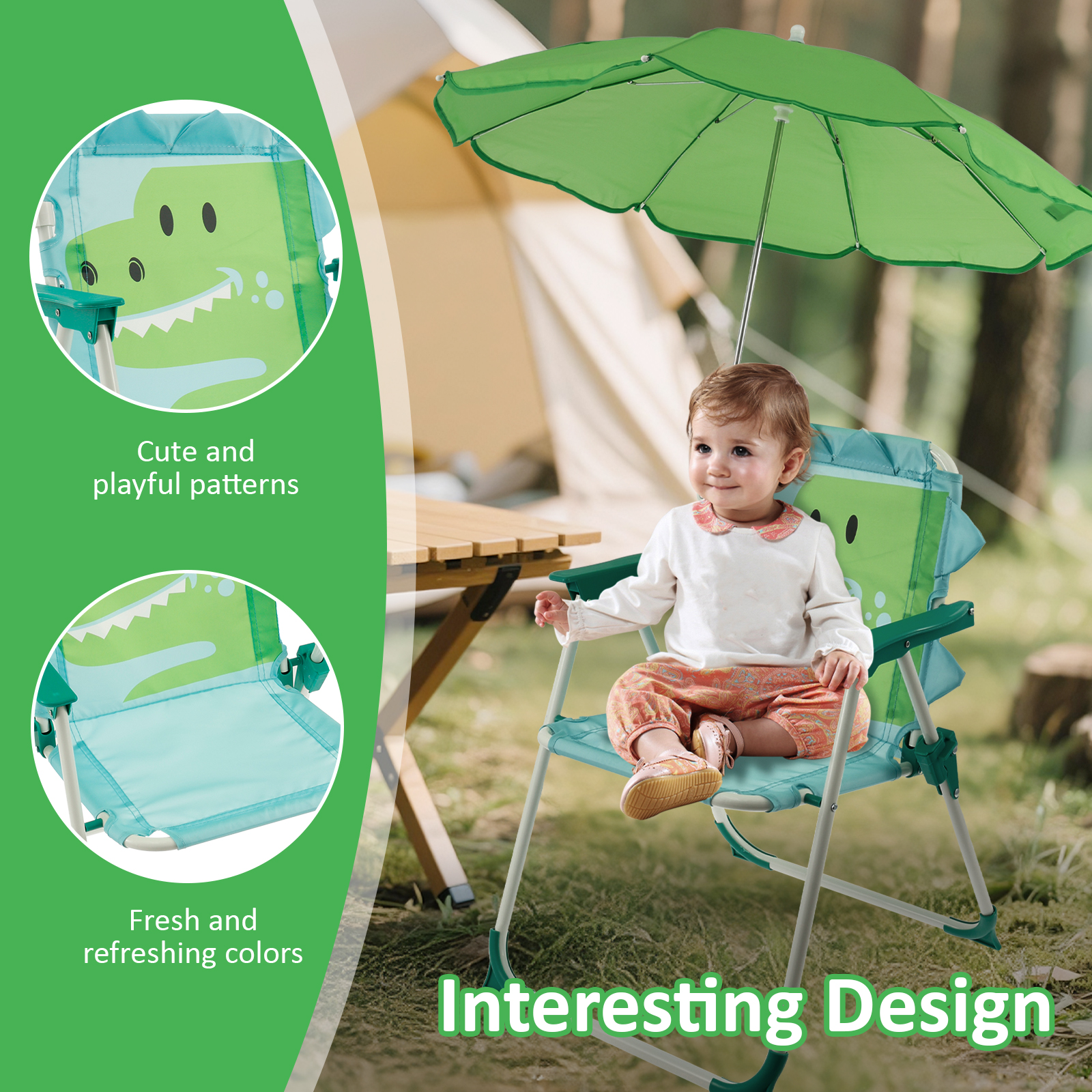 Kids Folding Beach Chair With  - đánh giá và giá Kids Outdoor Loungers