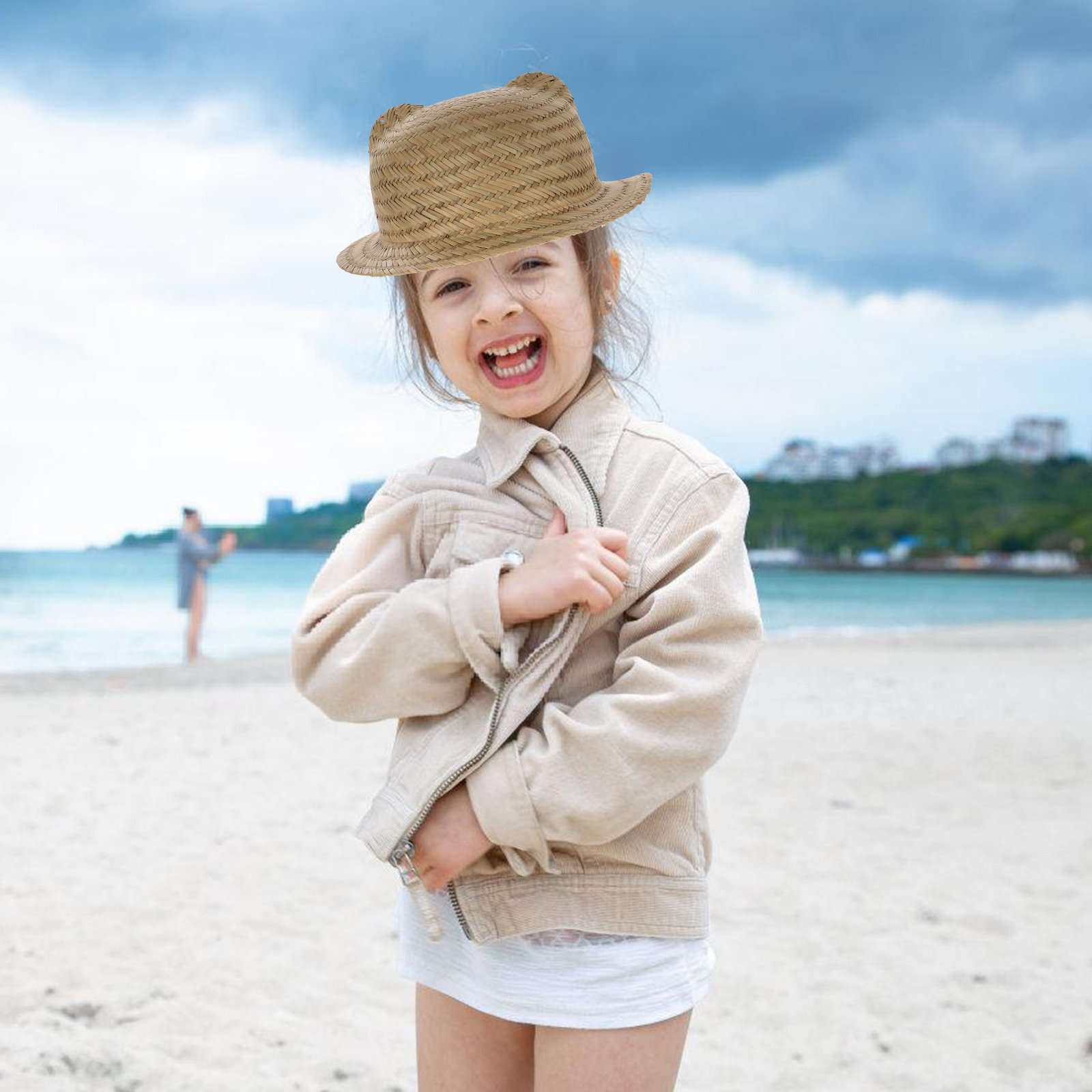 Kids Straw Sun Hat Wide Brim W - đánh giá và giá Kids Outdoor Play