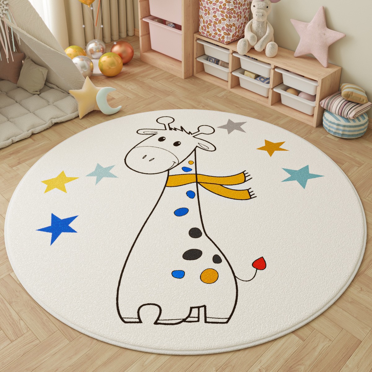 Fun in the Park Kids Round Rug - đánh giá và giá Kids Outdoor Adventure Park