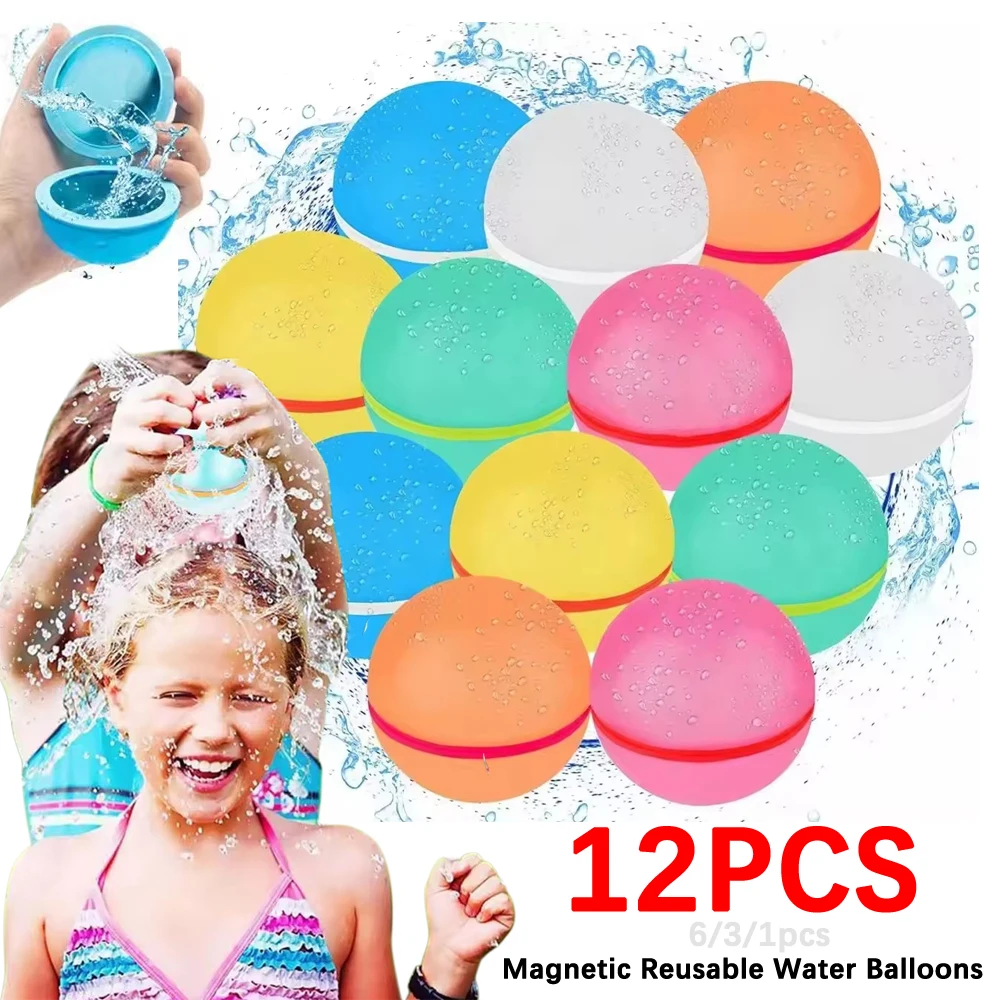 12/6/3/1PCS Magnetic Reusable  - đánh giá và giá Kids Outdoor Water Play
