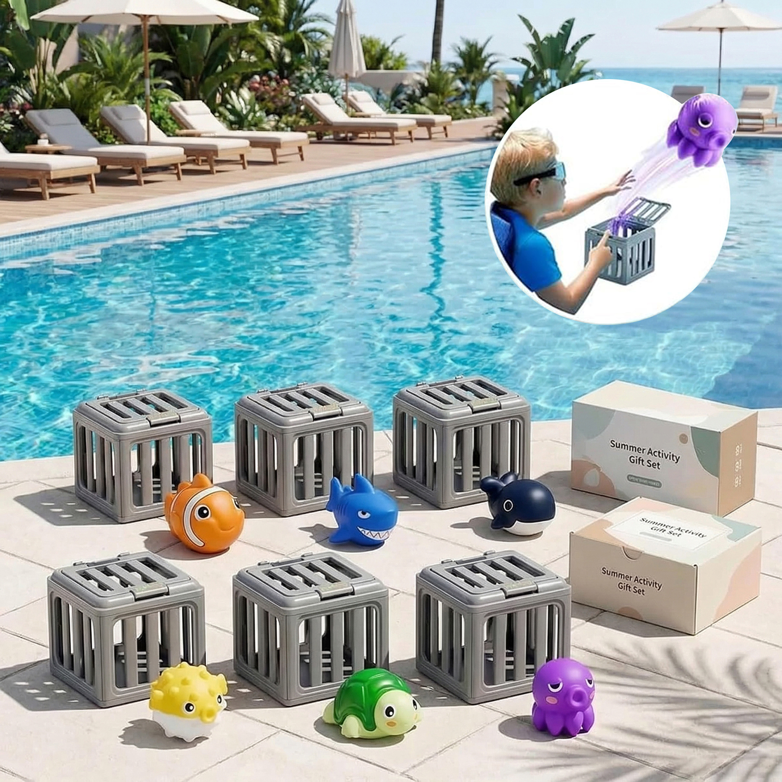 Kids Pool Diving Toys with Fis - đánh giá và giá Kids Outdoor Gifts