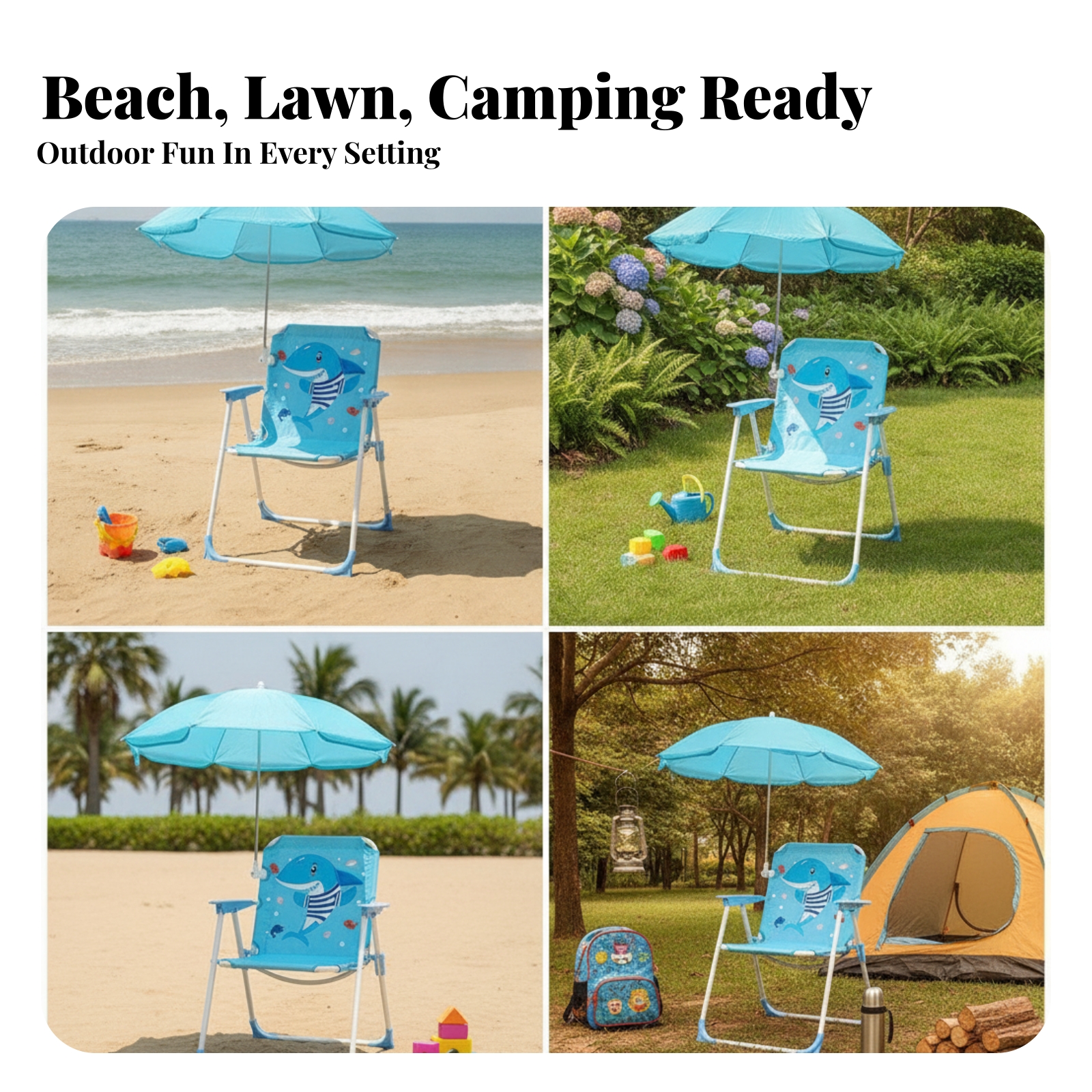 Kids Beach Chair with Umbrella - đánh giá và giá Kids Outdoor Umbrella