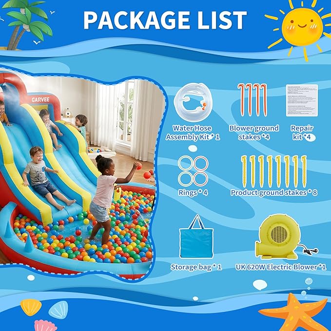 All-Season 8-in-1 Inflatable W - đánh giá và giá Kids Outdoor Park