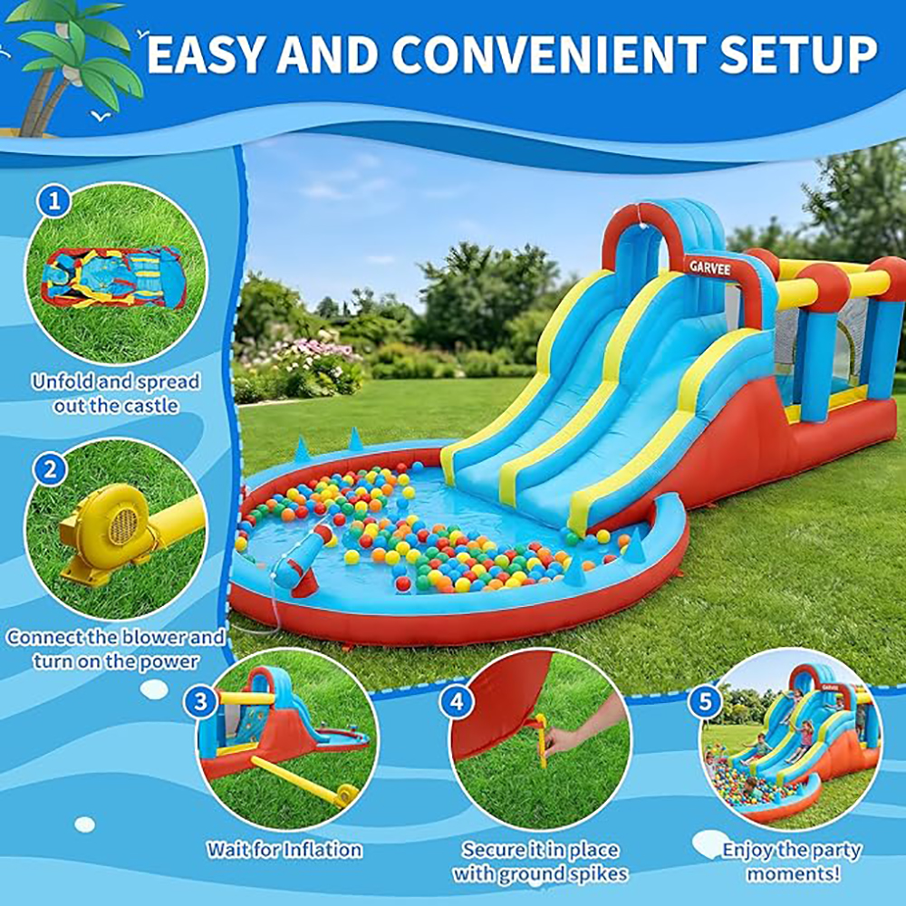 All-Season 8-in-1 Inflatable W - đánh giá và giá Kids Outdoor Park