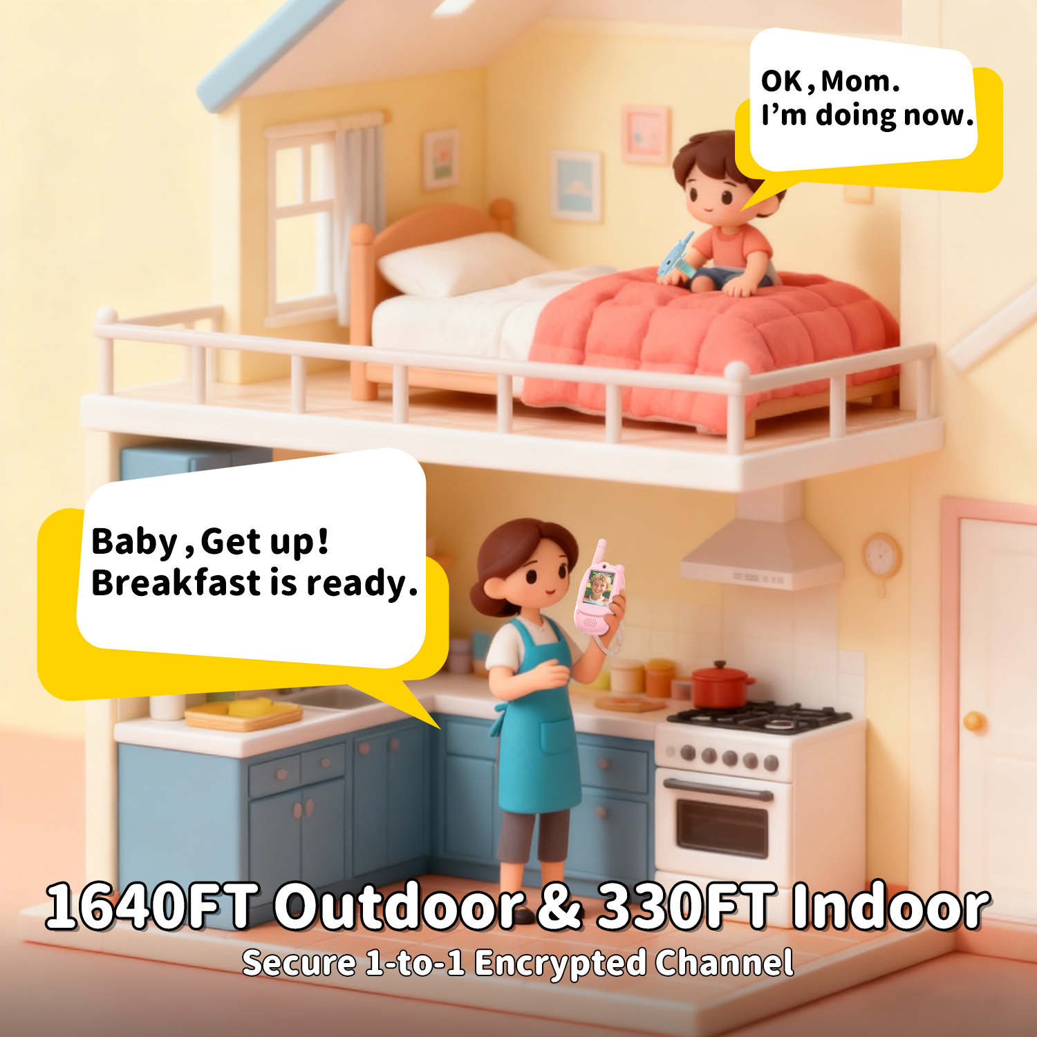 500m/1640ft Kids Video Walkie  - đánh giá và giá Kids Outdoor Voices